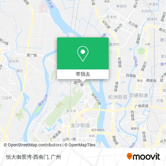 恒大御景湾-西南门地图