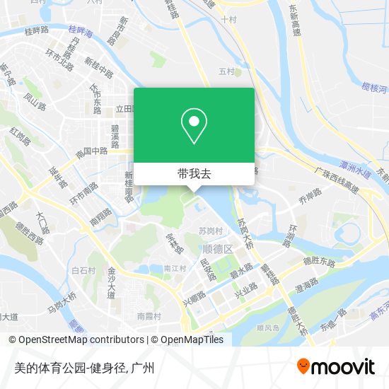 美的体育公园-健身径地图