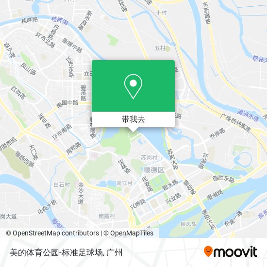美的体育公园-标准足球场地图