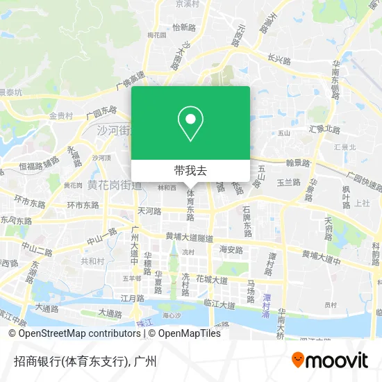 招商银行(体育东支行)地图