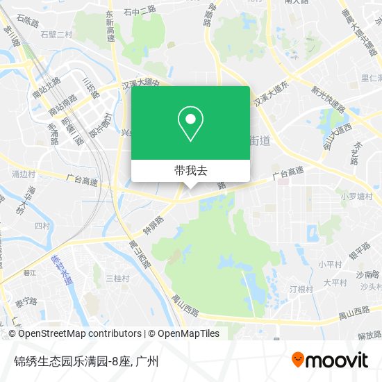 锦绣生态园乐满园-8座地图