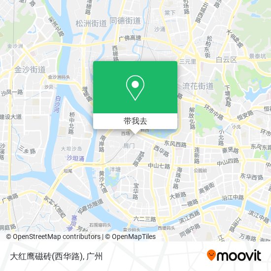 大红鹰磁砖(西华路)地图