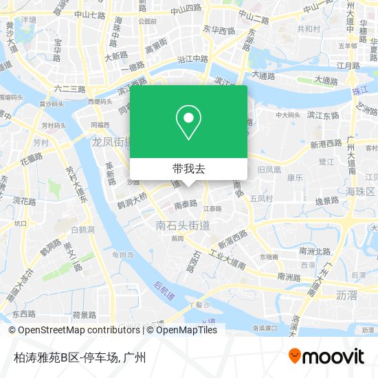 柏涛雅苑B区-停车场地图
