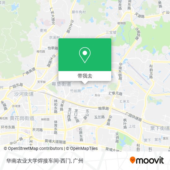 华南农业大学焊接车间-西门地图