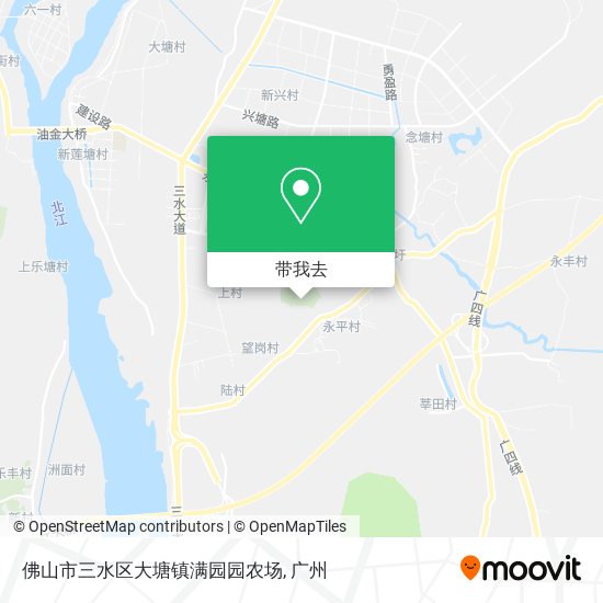 佛山市三水区大塘镇满园园农场地图