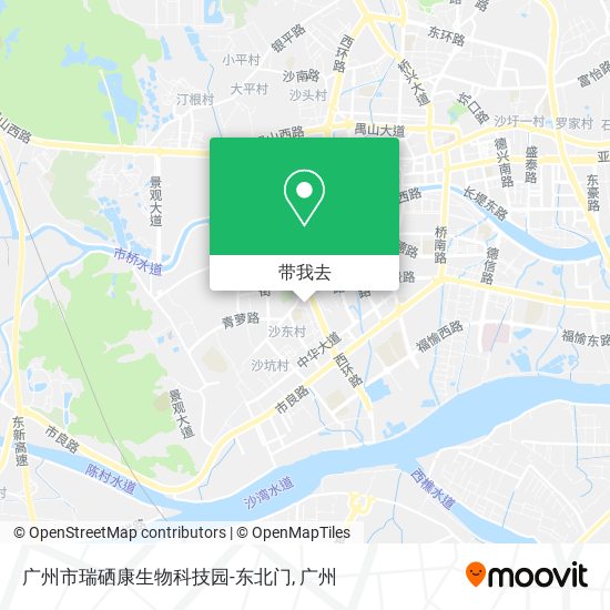 广州市瑞硒康生物科技园-东北门地图