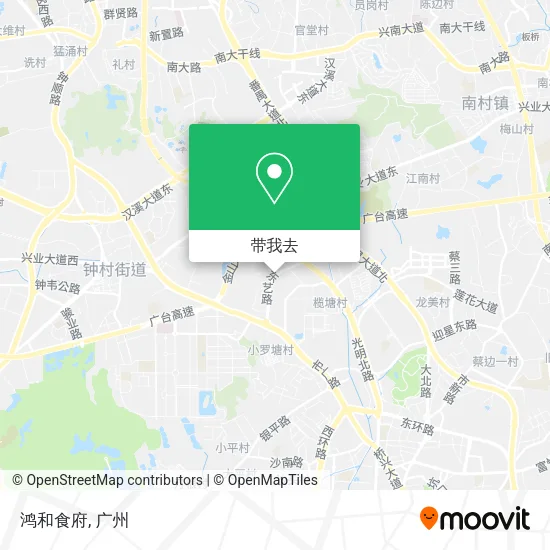 鸿和食府地图
