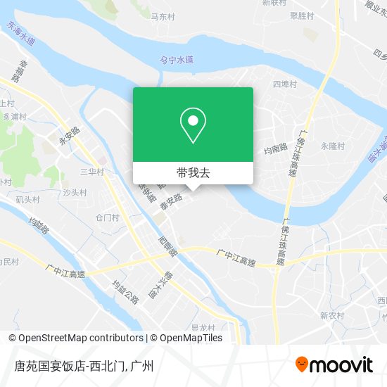 唐苑国宴饭店-西北门地图