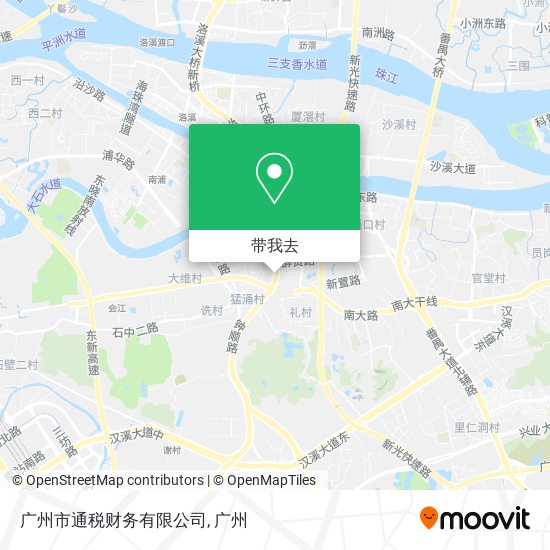 广州市通税财务有限公司地图
