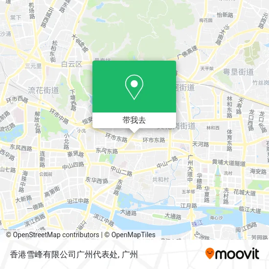 香港雪峰有限公司广州代表处地图
