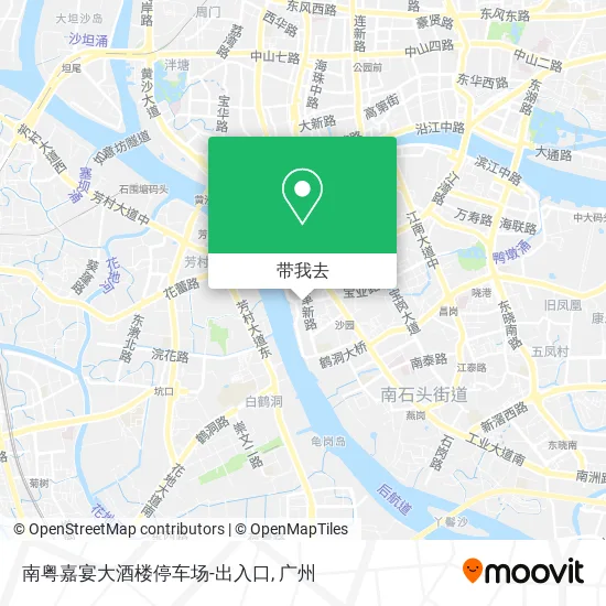 南粤嘉宴大酒楼停车场-出入口地图