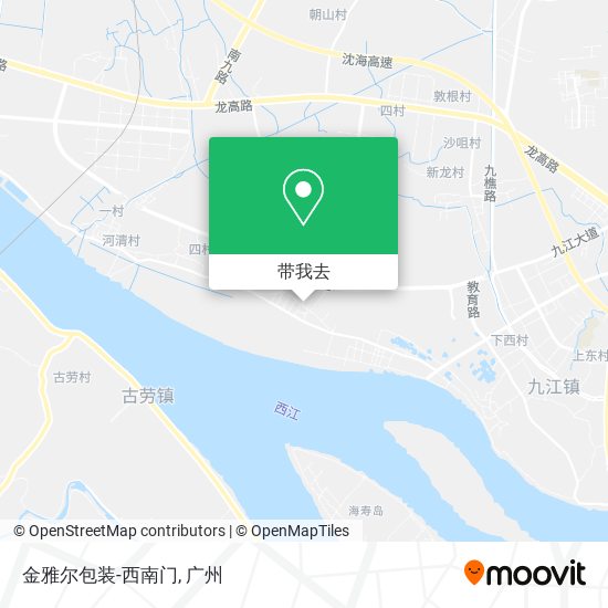 金雅尔包装-西南门地图