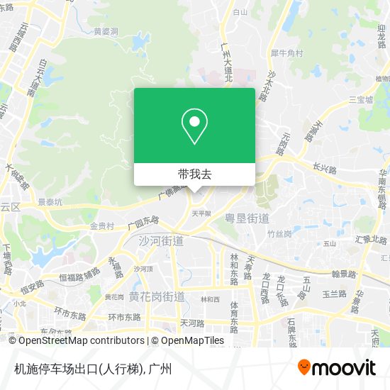 机施停车场出口(人行梯)地图