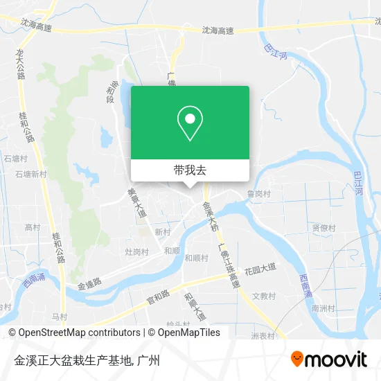 金溪正大盆栽生产基地地图