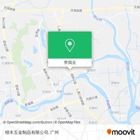 楷丰五金制品有限公司地图