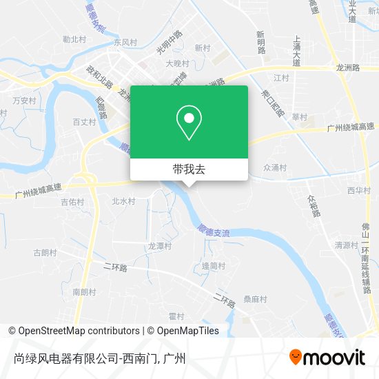 尚绿风电器有限公司-西南门地图
