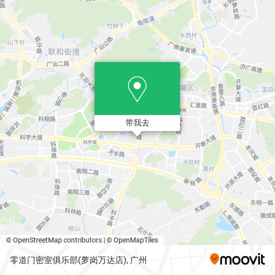 零道门密室俱乐部(萝岗万达店)地图