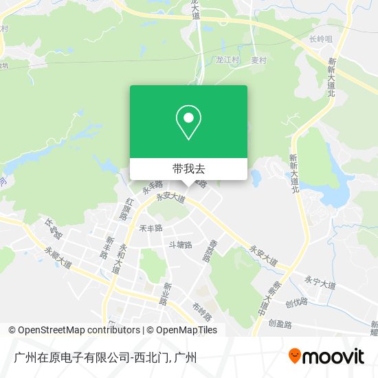 广州在原电子有限公司-西北门地图