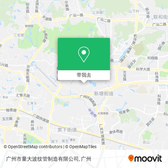 广州市量大波纹管制造有限公司地图