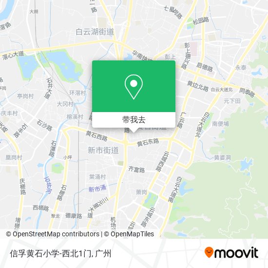 信孚黄石小学-西北1门地图