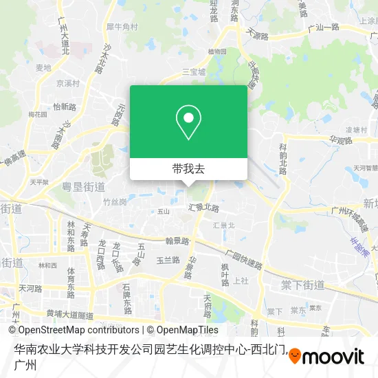 华南农业大学科技开发公司园艺生化调控中心-西北门地图