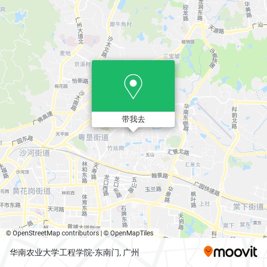 华南农业大学工程学院-东南门地图