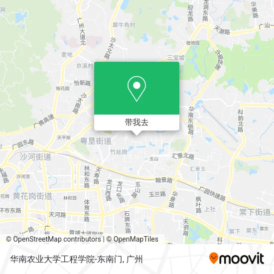 华南农业大学工程学院-东南门地图