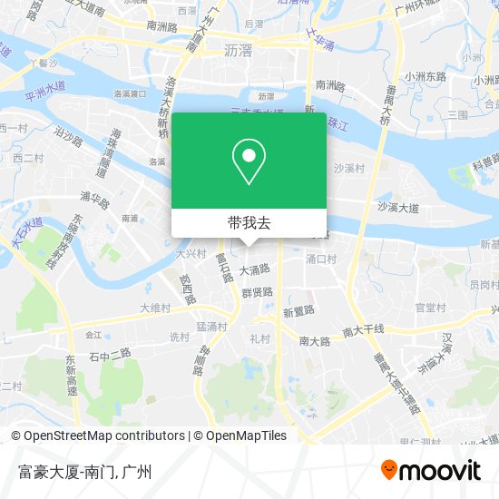 富豪大厦-南门地图