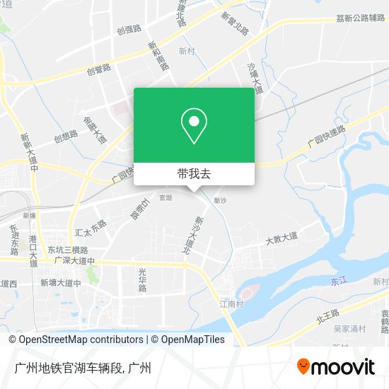 广州地铁官湖车辆段地图