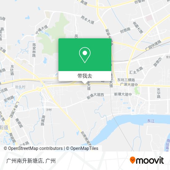 广州南升新塘店地图