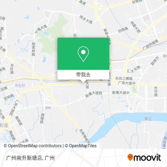 广州南升新塘店地图