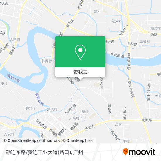 勒连东路/黄连工业大道(路口)地图