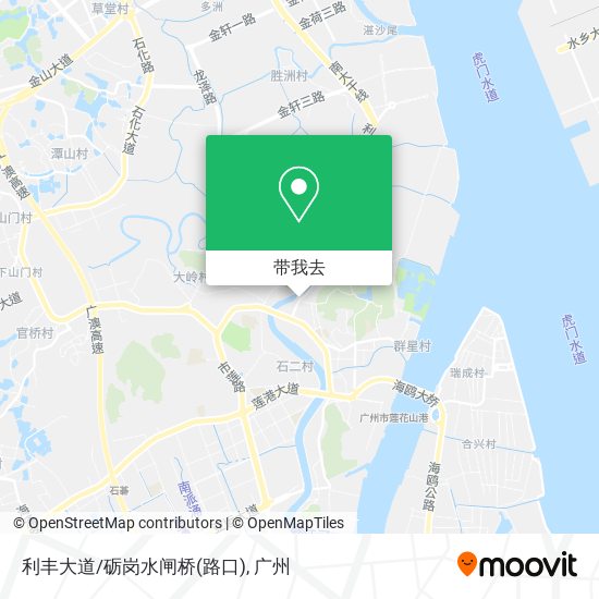 利丰大道/砺岗水闸桥(路口)地图