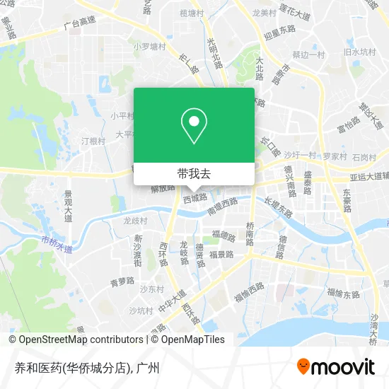 养和医药(华侨城分店)地图