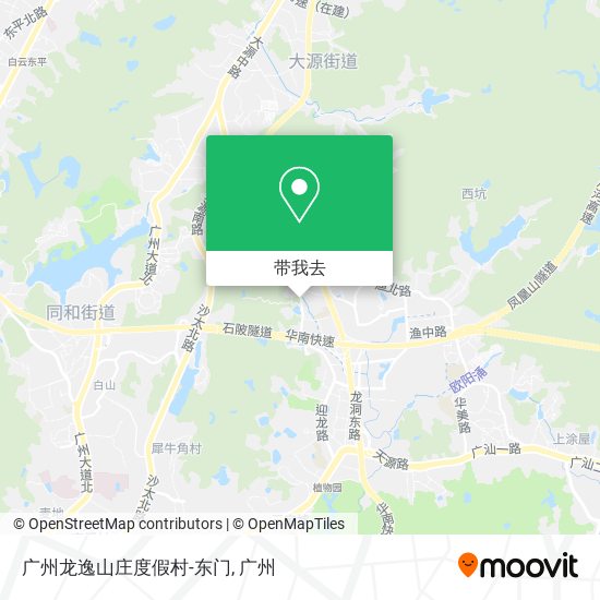 广州龙逸山庄度假村-东门地图