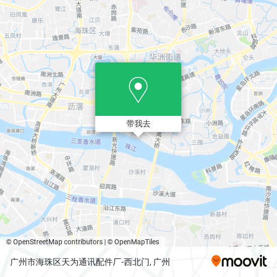 广州市海珠区天为通讯配件厂-西北门地图