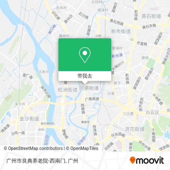广州市良典养老院-西南门地图