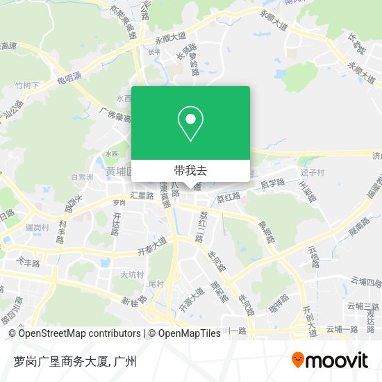 萝岗广垦商务大厦地图