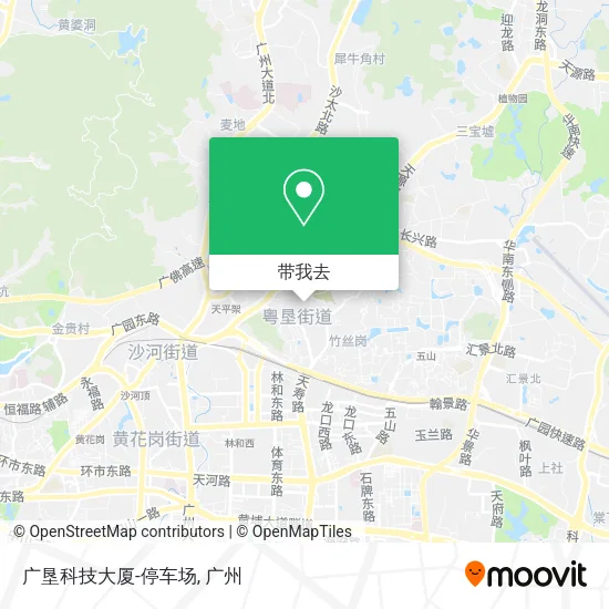 广垦科技大厦-停车场地图