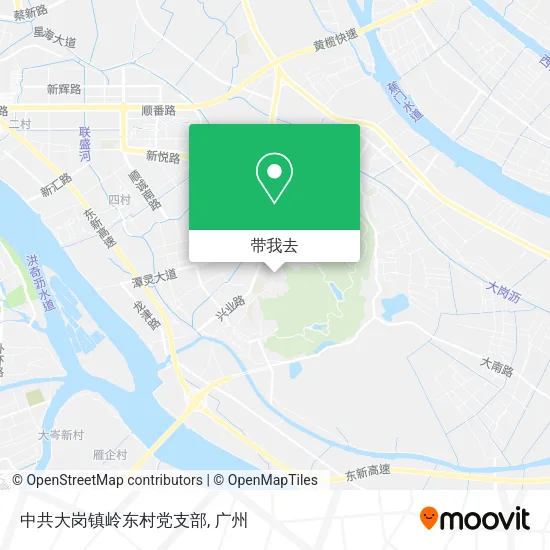 中共大岗镇岭东村党支部地图