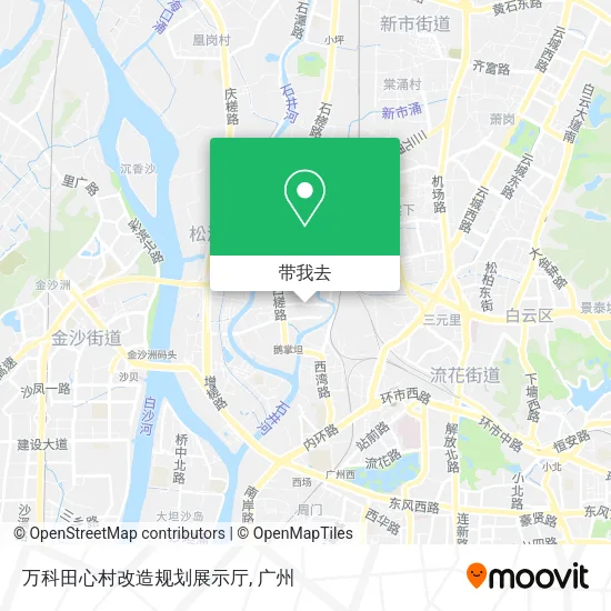 万科田心村改造规划展示厅地图