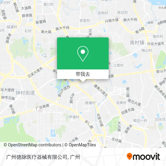 广州德脉医疗器械有限公司地图