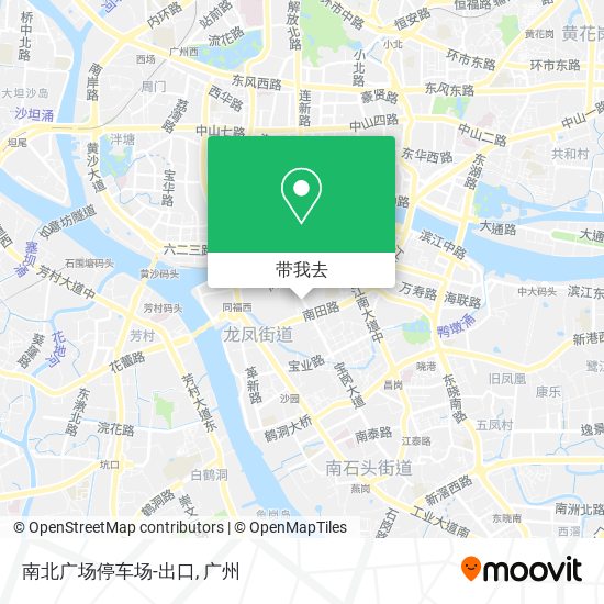 南北广场停车场-出口地图