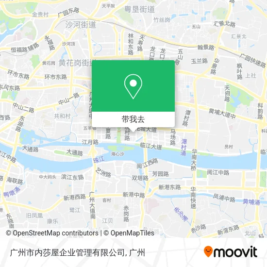 广州市内莎屋企业管理有限公司地图