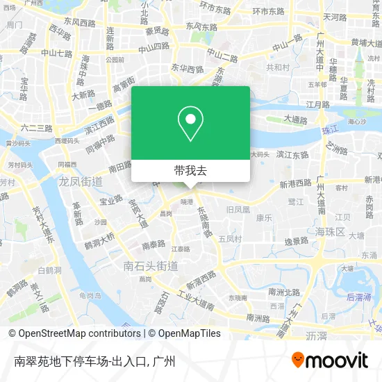 南翠苑地下停车场-出入口地图