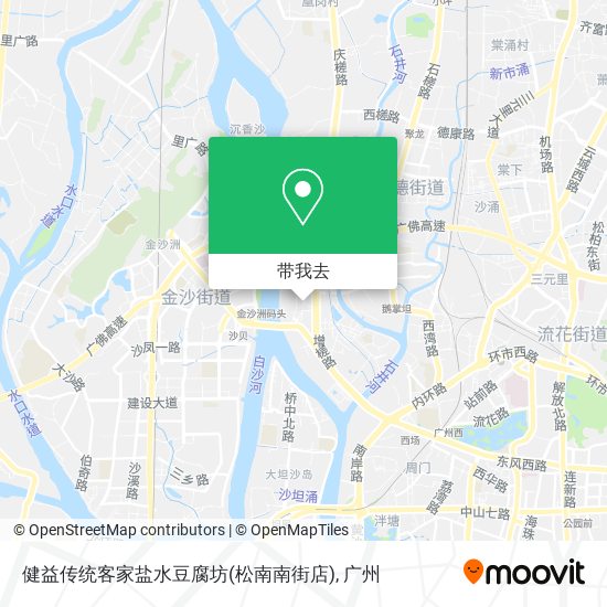 健益传统客家盐水豆腐坊(松南南街店)地图
