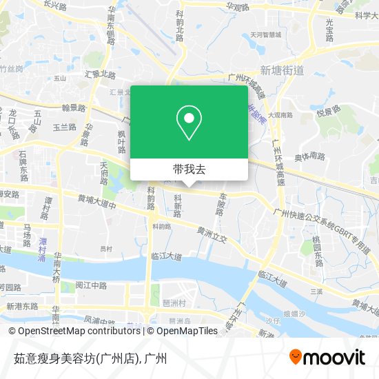 茹意瘦身美容坊(广州店)地图
