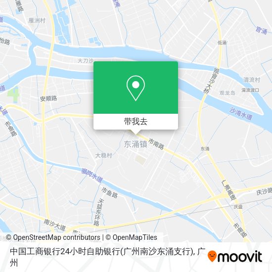 中国工商银行24小时自助银行(广州南沙东涌支行)地图