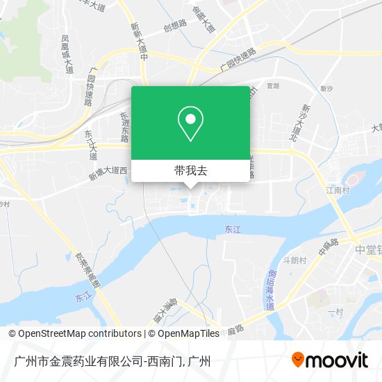 广州市金震药业有限公司-西南门地图