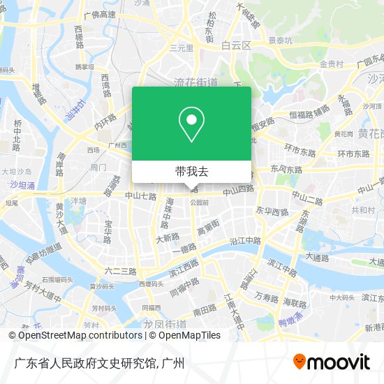 广东省人民政府文史研究馆地图